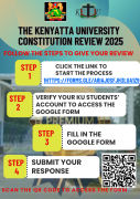 HAVE YOU GIVEN YOUR VIEWS ON THE KENYATTA UNIVERSITY CONSTITUTION REVIEW?